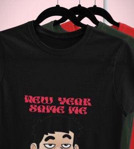 Same Me Black Men Printed T-shirt For Mens Boys