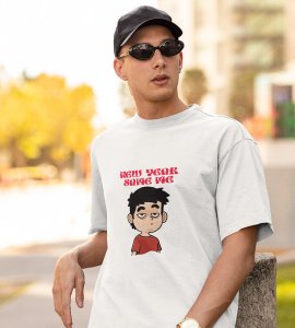 Same Me White Men Printed T-shirt For Mens Boys