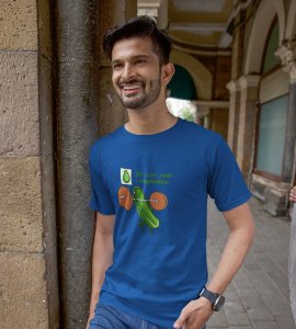 Resolution Blue Printed T-shirt For Mens On New Year Theme Best Gift For New Year