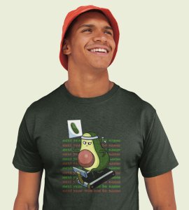Next Year New Me Green Men Printed T-shirt For Mens Boys