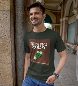 Get Ready For 2024 Green Printed T-shirt For Mens On New Year Theme Best Gift For New Year