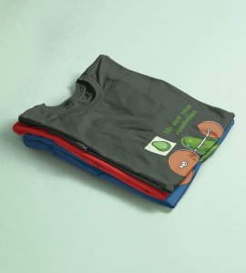 Resolution Green Printed T-shirt For Mens On New Year Theme Best Gift For New Year