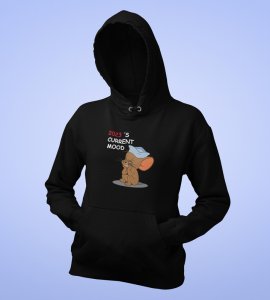 Bad Year Ending,  Black New Year Printed Hoodies For Mens