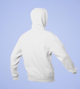 Come Faster 2024,  White Printed Hoodies For Mens On New Year Theme
