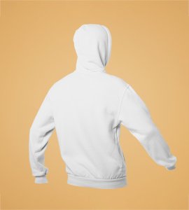What To Say?  White Men Printed Hoodies For Mens Boys