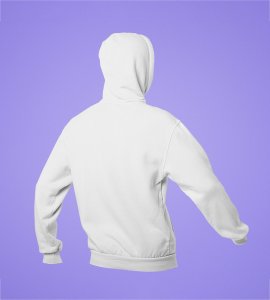 New Year Feast,  White Graphic Printed Hoodies For Mens Boys