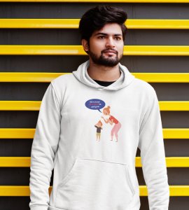 Go Enjoy Your Party,  WhitePrinted Hoodies For Mens On New Year Theme