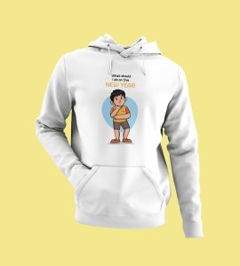 No Plans For New Year,  White New Year Printed Hoodies For Mens