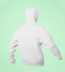 New Year Old Me,  White New Year Printed Hoodies For Mens