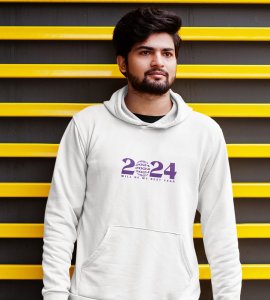 2024 The Best Year,  New Year Printed Hoodies For Mens