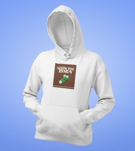 Get Ready For 2024,  White Printed Hoodies For Mens On New Year Theme Best Gift For New Year