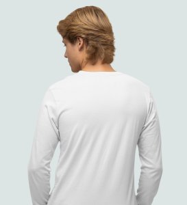 74th Year, White Most Unique Printed Full Sleeve T-shirts For Men