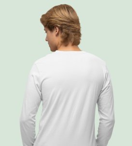 Excellent 74 Years White Printed Most Unique Full Sleeve T-shirts For Men Boys