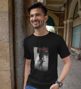 Godless Soul Bold Impressions: Black Men's Trendy Front Graphic Tee with Round Neck