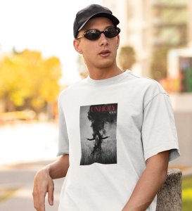 Godless Soul Bold Impressions: White Men's Trendy Front Graphic Tee with Round Neck