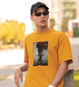 Godless Soul Bold Impressions: Yellow Men's Trendy Front Graphic Tee with Round Neck