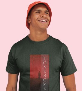 Solitary, Green Urban Explorer: Stay on Trend with Front Printed Round Neck Tee