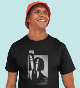 No Love No Hope, Statement Piece: Black Stylish Front Graphic Oversized Tee for Men