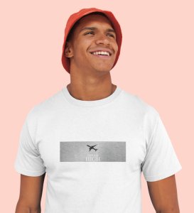 Luxor Route, Graphic Revolution: White Trendy Front Printed Tee - Men's Style Redefined