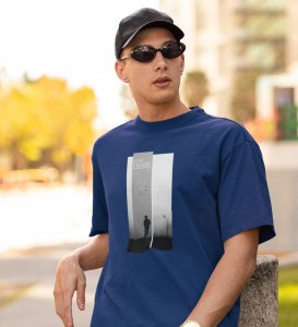 Soltitude, Blue Bold & Beyond: Front Printed Oversized Tee - Men's Streetwear Upgrade