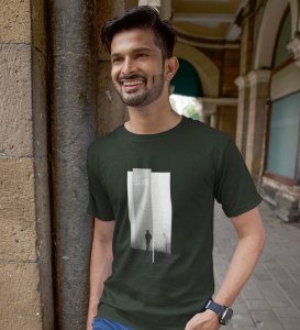Soltitude, Green Bold & Beyond: Front Printed Oversized Tee - Men's Streetwear Upgrade