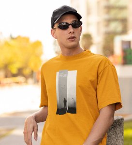 Soltitude, Yellow Bold & Beyond: Front Printed Oversized Tee - Men's Streetwear Upgrade
