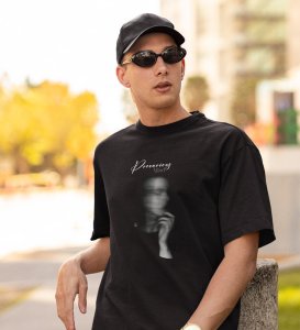 Hazardous Mind, Black Express Yourself: Trendy Front Printed Round Neck Tee - Men's Edition