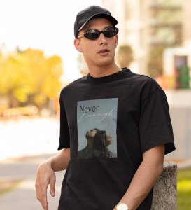 Inadequate, City Lights Collection: Black Front Graphic Oversized Tee - Men's Style Defined