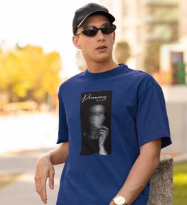 Hazardous Mind, Blue Express Yourself: Trendy Front Printed Round Neck Tee - Men's Edition