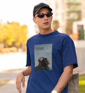 Inadequate, City Lights Collection: Blue Front Graphic Oversized Tee - Men's Style Defined