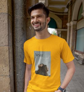 Inadequate, City Lights Collection: Yellow Front Graphic Oversized Tee - Men's Style Defined