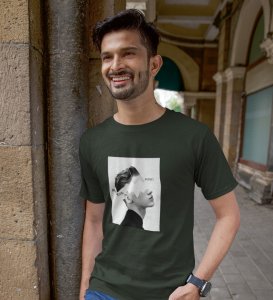 Agony Of Mind,Green Street Vibe: Front Printed Round Neck Tee - Men's Urban Statement