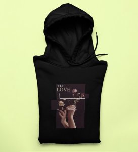 Pride, City Chic: Explore Fashion withBlack Oversized Round Neck Hoodies for Men