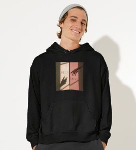 Amour Propre byBlack Signature Style: Front Printed Men's Hoodies - A Modern Statement