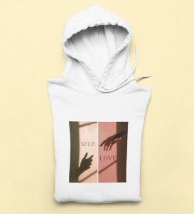 Amour Propre byWhite Signature Style: Front Printed Men's Oversized Hoodie - A Modern Statement