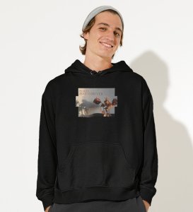 Beauty Decays,Black Trendsetter Series: Men's Hoodies with Front Print Appeal
