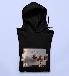 Beauty Decays,Black Trendsetter Series: Men's Hoodies with Front Print Appeal