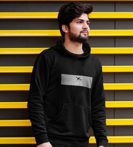 Luxor Route, Graphic Revolution:Black Trendy Front Printed Hoodies - Men's Style Redefined