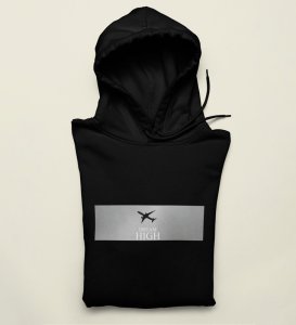 Luxor Route, Graphic Revolution:Black Trendy Front Printed Hoodies - Men's Style Redefined