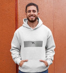 Luxor Route, Graphic Revolution:White Trendy Front Printed Hoodie - Men's Style Redefined
