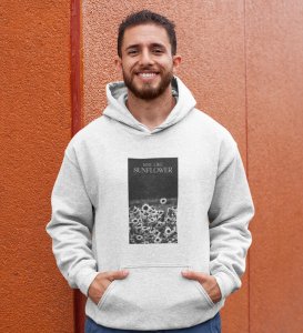 Wildflower, Casual Revolution: Unleash Style withWhite Trendy Front Print Hoodie for Men