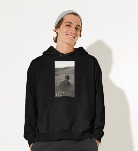 Unvigilant,City Pulse Chronicles:Black Men's Trendy Front Print Hoodies - Streetwear Defined