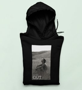Unvigilant,City Pulse Chronicles:Black Men's Trendy Front Print Hoodies - Streetwear Defined