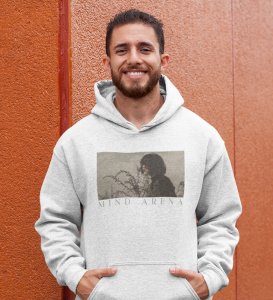 Astigmatism,White Bold Impressions: Front Printed Men's Oversized Hoodie - City Style Defined