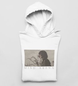 Astigmatism,White Bold Impressions: Front Printed Men's Oversized Hoodie - City Style Defined