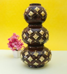 Apricot Designs Matka/Vase Minakari Flowerpot, Best For Giftings