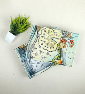 Minakari Hand Crafted Floral Wooden Multi Utility Rectangle Storage Pin On Tin Jar For Kitchen