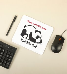 Panda Wants Bamboo: Attractive Printed Mouse Pad, Best Gift For Singles