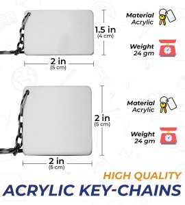 Made For Each Other: Sublimation Printed Key-Chain, Best Gift For Singles ( Pack of 2 )
