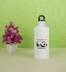 Panda Wants Bamboo: Attractive Printed Aluminium Sipper/Water Bottle, Best Gift For Singles
